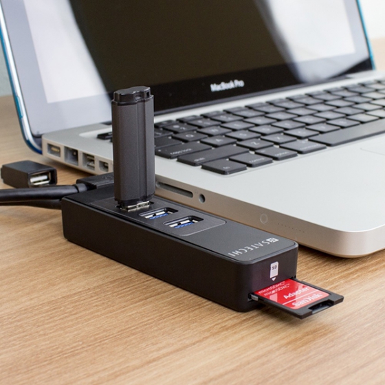 USB  Satechi 3USB 3.0 Hub and SD Card Reader Black  B00K7F8PVE