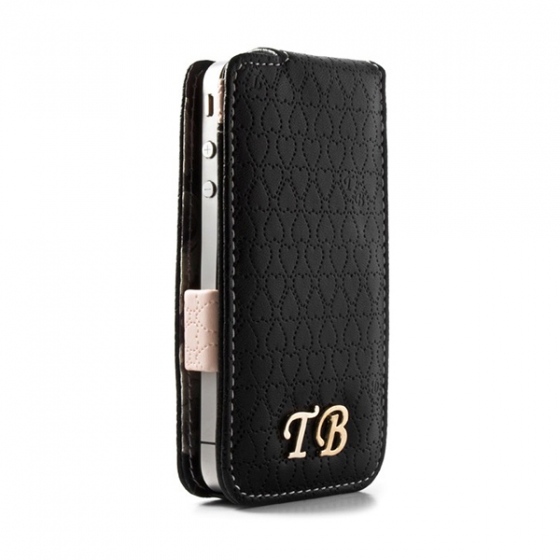  - Ted Baker Leather Case Black/Nude  iPhone 4/4S /