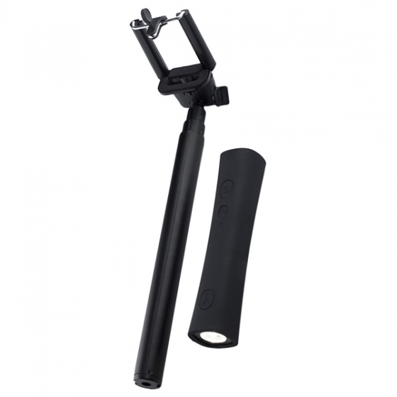 Телескопический монопод + фонарь с акб Wolt 1USB/2200mAh/20-100 см Black для смартфонов до 6&quot; черный