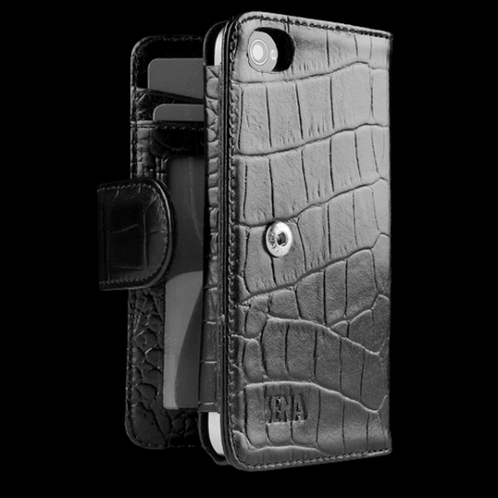 ������� �����-�������� Sena WalletBook Croco Black ��� iPhone 4/4S ������ 156216
