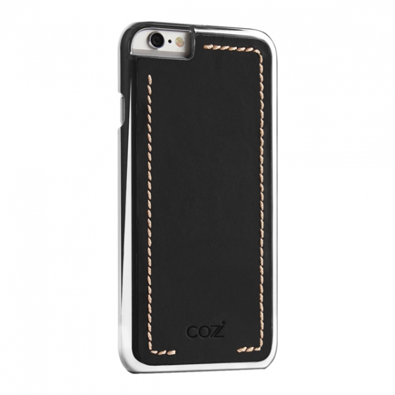   Cozistyle Leather Chrome Black  iPhone 6/6S 