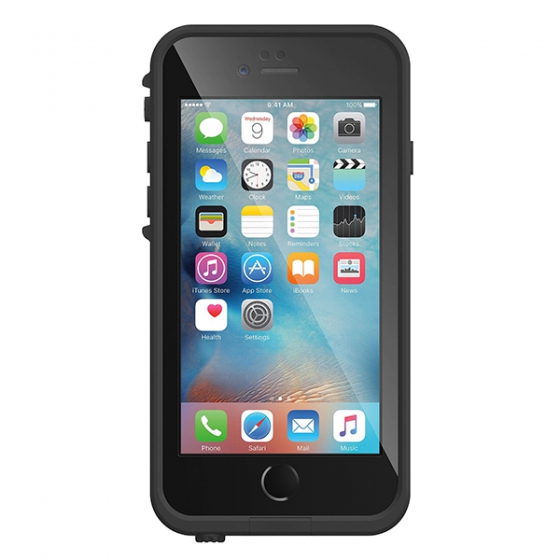 Ультрапрочный влагостойкий чехол LifeProof Fre Black для iPhone 6/6S Plus черный 77-52558