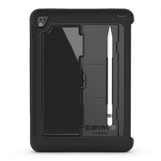 Ультрапрочный чехол-подставка Griffin Survivor Slim Black для iPad Pro 9.7&quot; черный GB41875