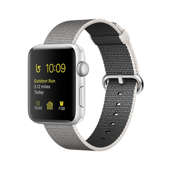 - Apple Watch Series 2 42  Silver/Pearl Woven Nylon / MNPK2