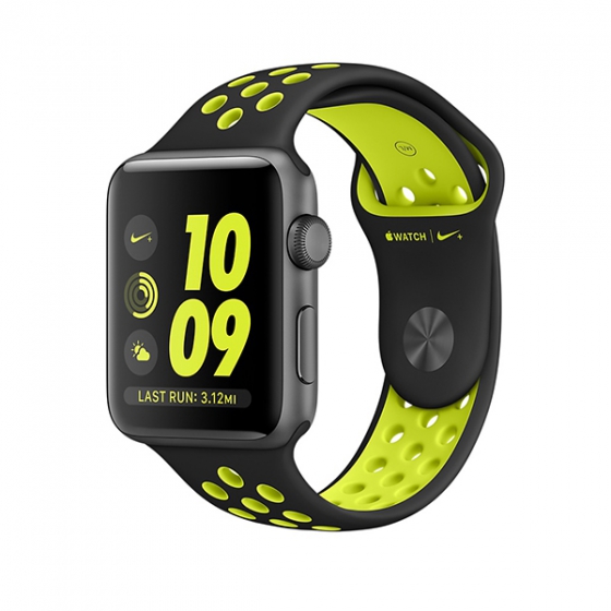 - Apple Watch Series 2 Nike+ 42  Space Gray/Black/Volt -// MP0A2