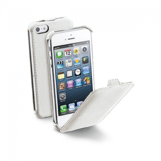 Флип-чехол Cellular Line Flap White для iPhone 5/SE белый FLAPIPHONE5W