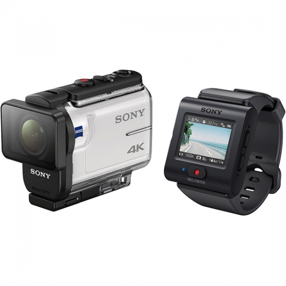 Экшн камера + пульт Sony Action Camera 4K Wi-Fi/GPS White белая FDR-X3000R