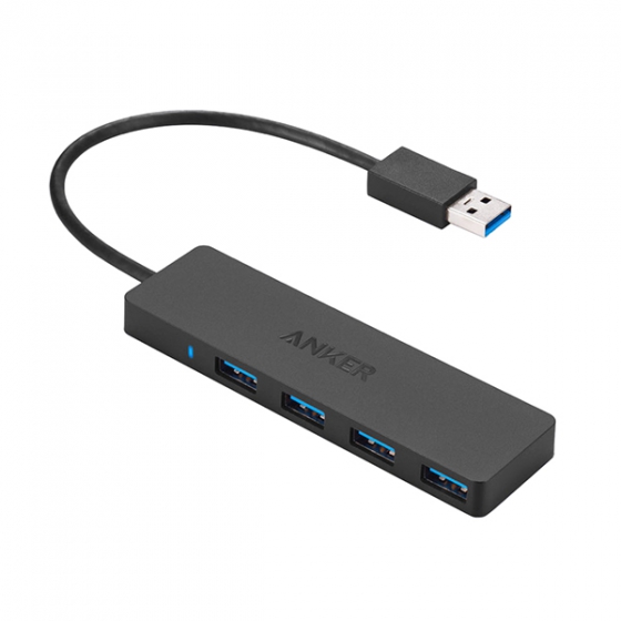 USB  Anker Ultra-Slim USB 3.0 Hub 4USB Black  A7516011