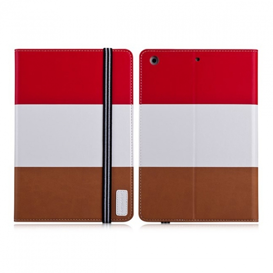 Чехол-книжка Momax Modern Note для iPad mini 1/2/3 красный/белый/коричневый