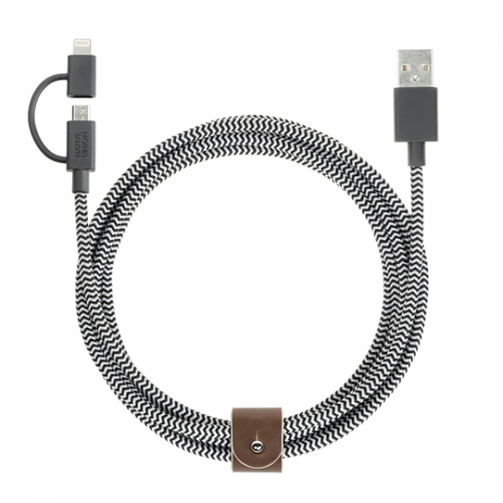   Native Union Belt Lightning/Micro USB Cable 2  Zebra / BELT-UL-ZEB