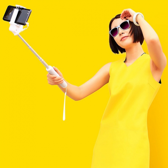 Телескопический монопод Xiaomi Selfie Stick 3.5 мм 20-70 см. Gray для смартфонов до 5,7&quot; серый