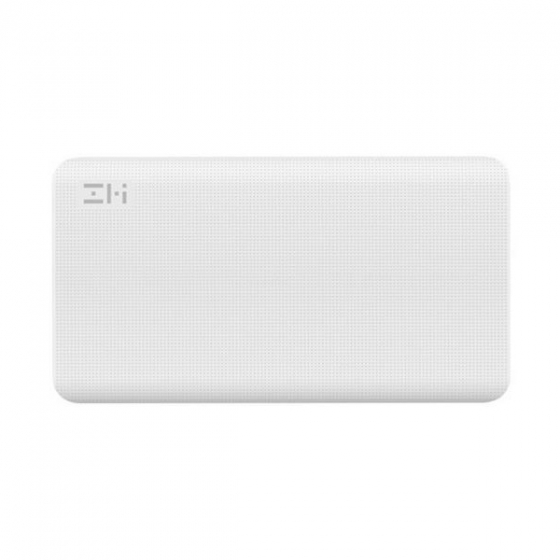 Портативный аккумулятор Xiaomi Mi ZMI QC 2.0 2A/1USB/ 1USB-C/10000mAh White белый QB810