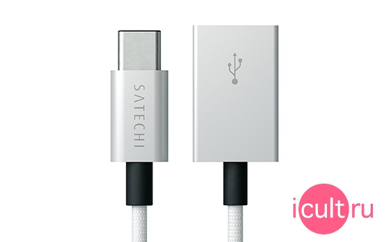 Satechi Aluminum USB-C to USB-A Adapter Silver ST-TCCAS