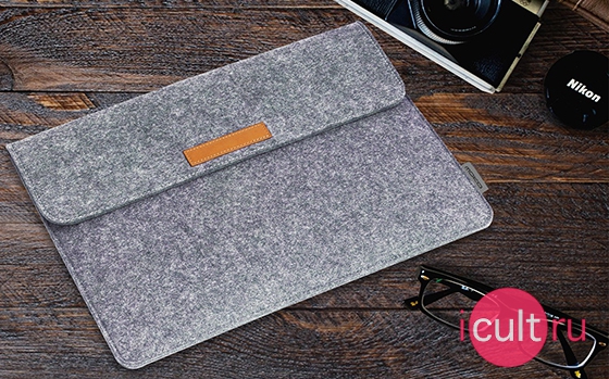 Moko Felt Protective Ultrabook Case Light Gray