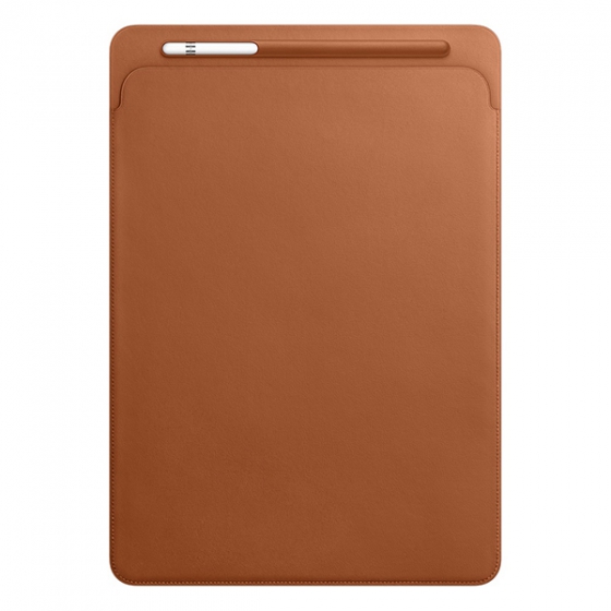 Кожаный чехол Apple Leather Sleeve Saddle Brown для iPad Pro 12.9&quot; 2015/17 коричневый MQ0Q2