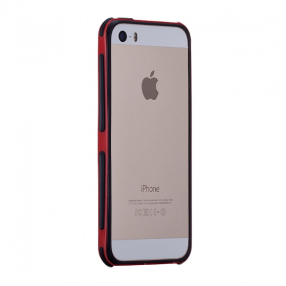Чехол-бампер Momax The Slender Red для iPhone 5/SE красный