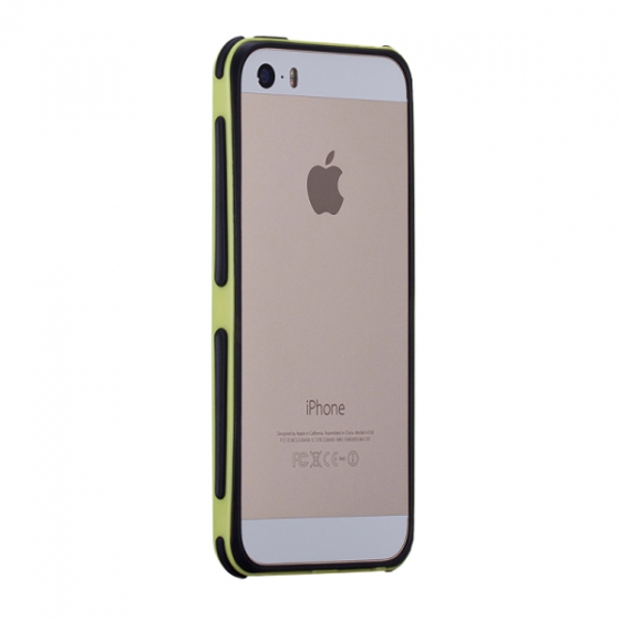 Чехол-бампер Momax The Slender Yellow для iPhone 5/SE желтый