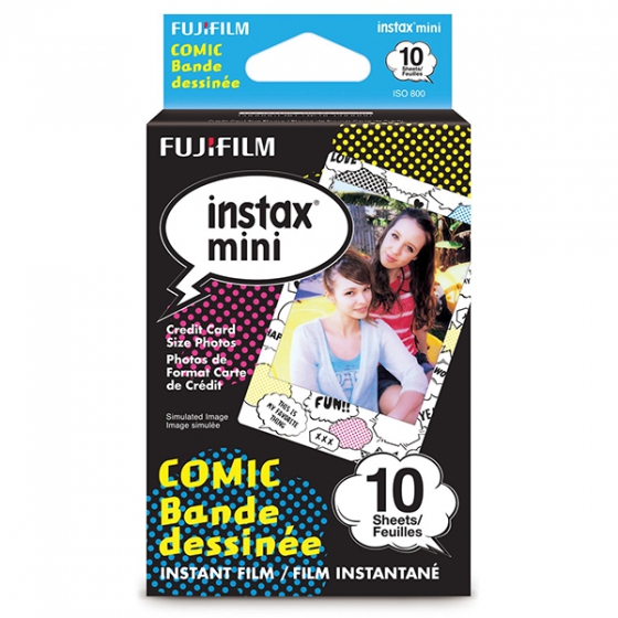  Fujifilm Comic Film 10 .   Fujifilm Instax mini/Polaroid 300 Instant