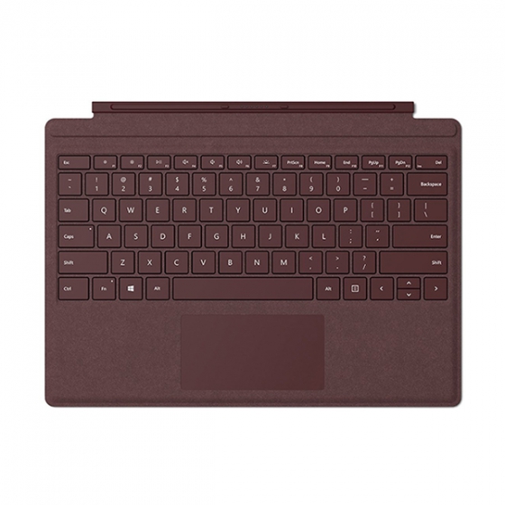 Обложка с клавиатурой Microsoft Signature Type Cover Burgundy для Microsoft Surface Pro 4/5/6/7 бордовая ENG/RUS FFP-00041