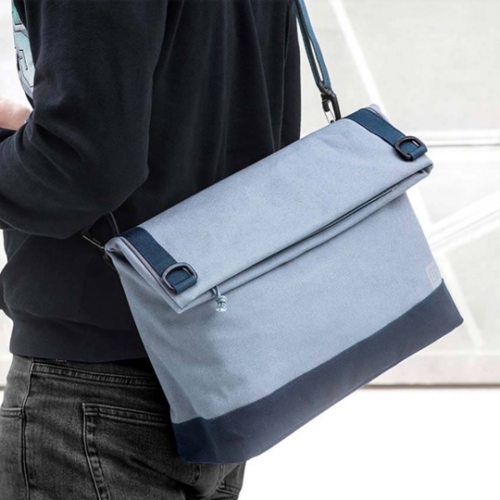 Сумка OnePlus Travel Messenger Bag Blue Gray для ноутбуков до 13&quot; серая/голубая 0306000202