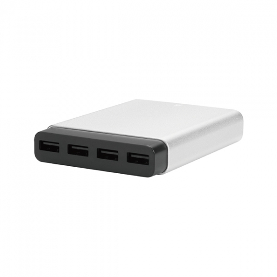  Just Mobile AluCharge 31W 2.4A/4USB Silver  PA-188EU