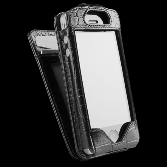 ������� �����-�������� Sena WalletSkin Croco Black ��� iPhone 4/4S ������ 163116