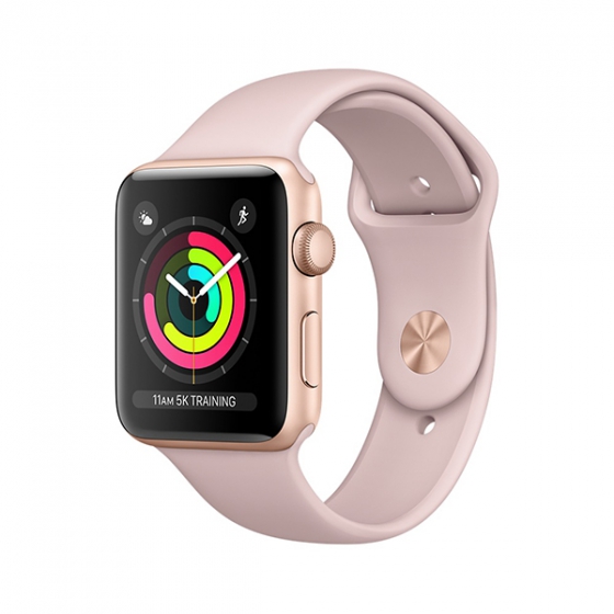 - Apple Watch Series 3 GPS 38  Gold/Pink Sand / MQKW2