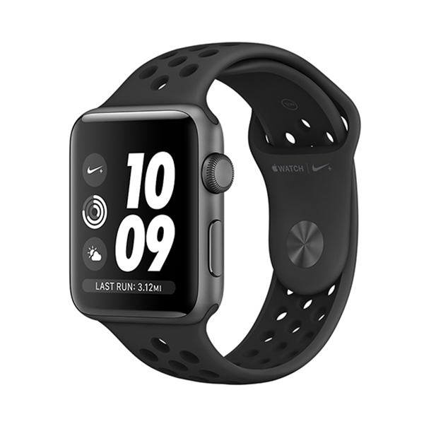 Смарт-часы Apple Watch Series 3 Nike+ GPS 42 мм Space Gray/Anthracite/Black темно-серые/черные MQL42