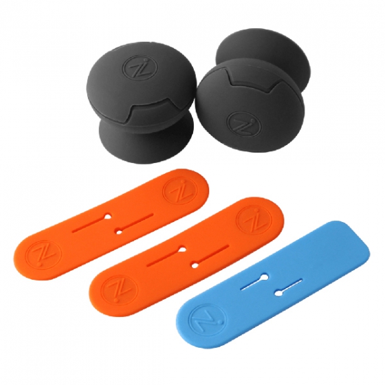 Комплект магнитных держателей для проводов + подставки Cozistyle MAOS черные/оранжевые/голубой CMAOS004