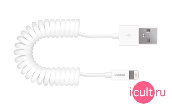 Deppa Sync&Charge Lightning Cable White