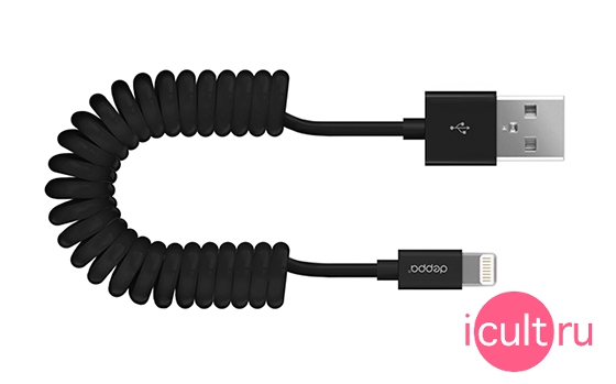 Deppa Sync&Charge Lightning Cable Black