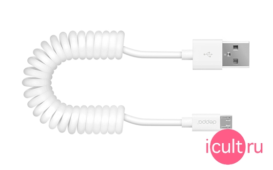 Deppa Sync&Charge Micro USB Cable White