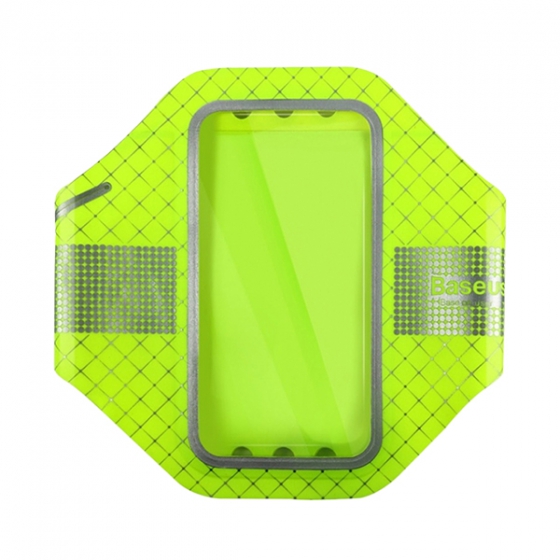 Спортивный чехол на руку Baseus Ultra-thin Sports Armband Green для смартфонов до 4.7&quot; зеленый AWBASEOQB-UI06