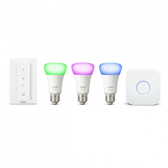     +  +  Philips Hue White and Color Ambiance Starter Kit 3 . 10W/E27  iOS/Android 929001257361