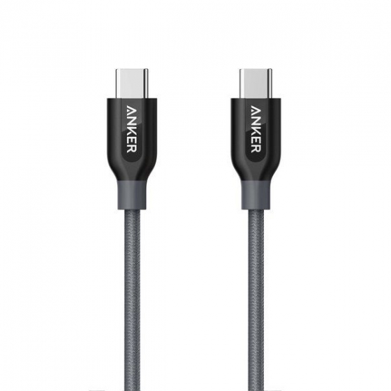   Anker PowerLine+ USB-C to USB- 90 . Gray  A8187HA1