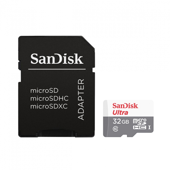 Карта памяти SanDisk Ultra 32GB MicroSDHC Class 10/UHS-I/80Мб/с SDSQUNS-032G-GN6TA