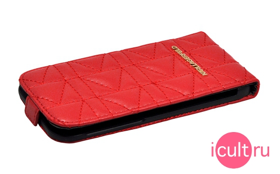 Lagerfeld Kuilted Flip Red