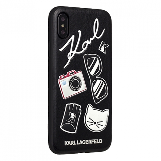  Lagerfeld Embossed Pins  iPhone X  KLHCPXPIN