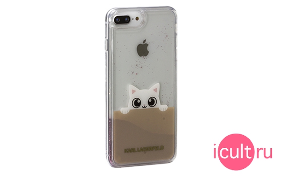 Lagerfeld Liquid Glitter Peek A Boo for iPhone 7/8 Plus
