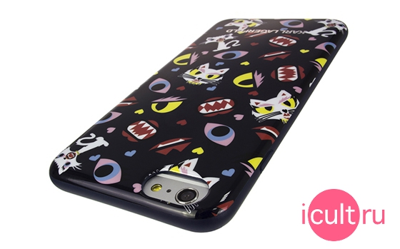 Lagerfeld Monster Choupette All Over Print Blue iPhone 6/6S Plus