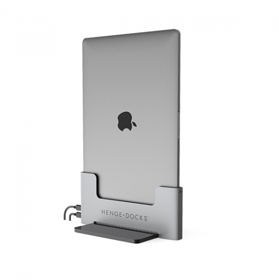 Подставка Henge Docks Vertical Docking Station 2USB-C для MacBook Pro 13&quot; 2016-2020 without Touch Bar темно-серая HD05VB13MBP