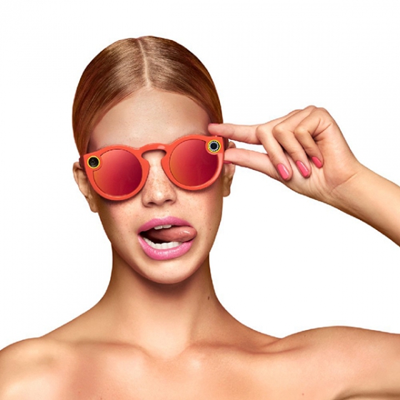 Солнцезащитные смарт-очки Spectacles Snapchat Coral для iOS/Android устройств коралловые
