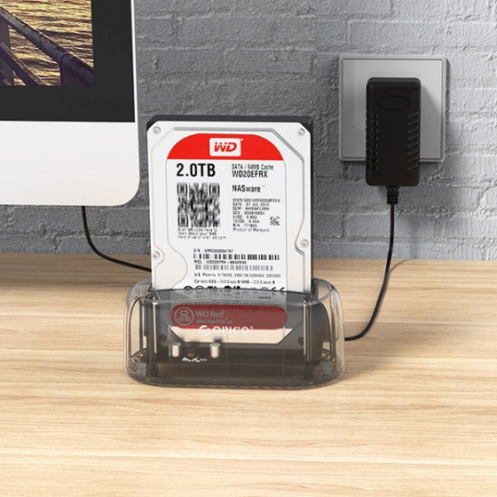 Док-станция Orico Hard Drive Dock Transparent для ПК/Mac прозрачная 6139U3-CR