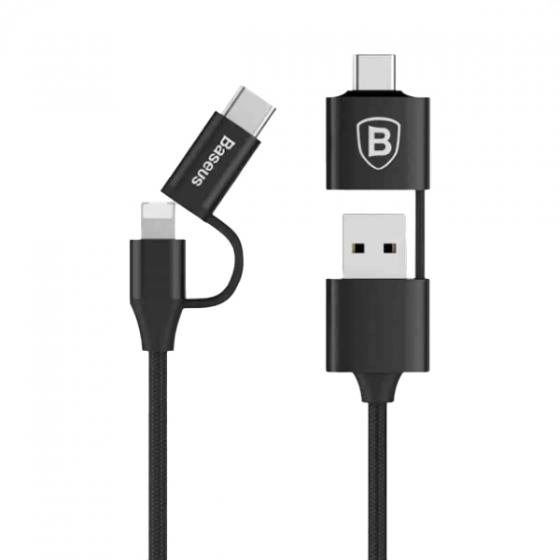   Baseus Multifunctional Cable Lightning/USB-C to USB/USB-C 1  Cable  CA5IN1-01
