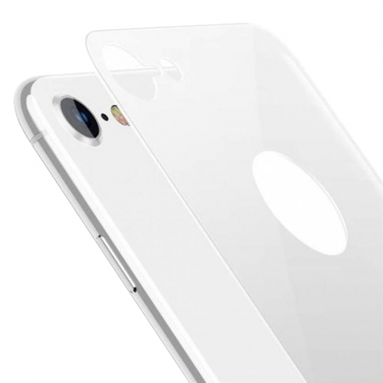 Защитное стекло Baseus 4D Tempered Back Glass для iPhone 7/8 серебристое SGAPIPH8N-4D0S