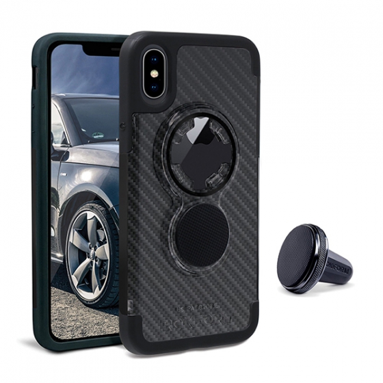     +  Rokform Crystal Case Carbon Fiber  iPhone X   303621-CARBON