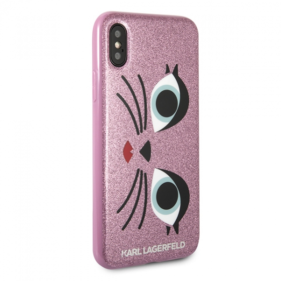   Lagerfeld Double Layer Choupette Cat Design  iPhone X  KLHCPXGLCHPI