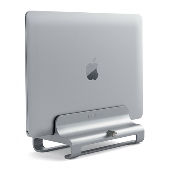 Алюминиевая подставка Satechi Aluminum Vertical Laptop Stand для планшетов/ноутбуков серебристая ST-ALVLSS
