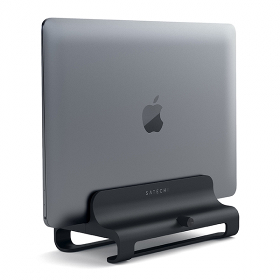 Алюминиевая подставка Satechi Aluminum Vertical Laptop Stand для планшетов/ноутбуков черная ST-ALVLSK