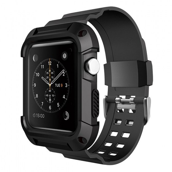    Simpeak Rugged Protective Case Black  Apple Watch Series 1/2 42/44  